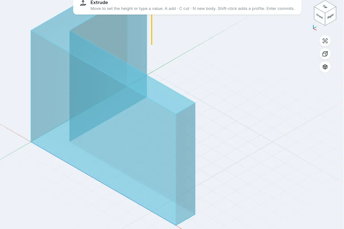 Pull it up 40 mm: screenshot of formbar