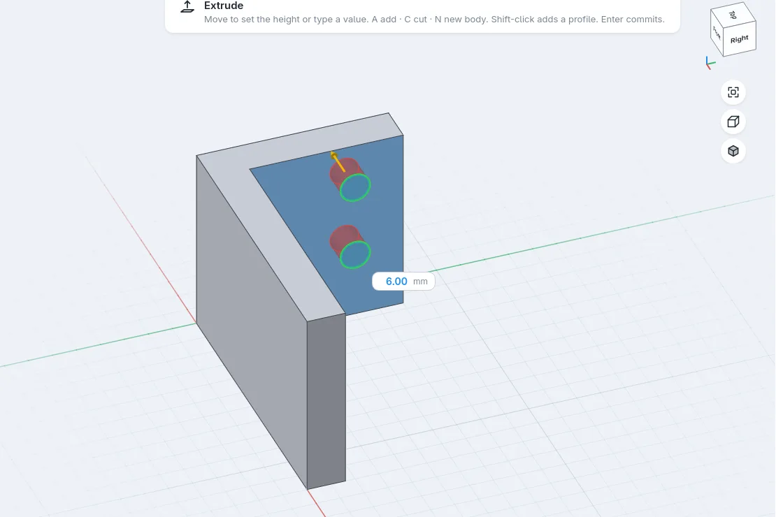 Cut them through: screenshot of formbar