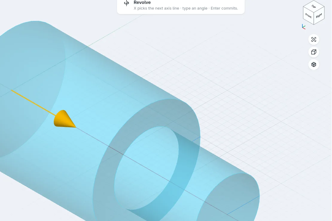 Revolve: screenshot of formbar